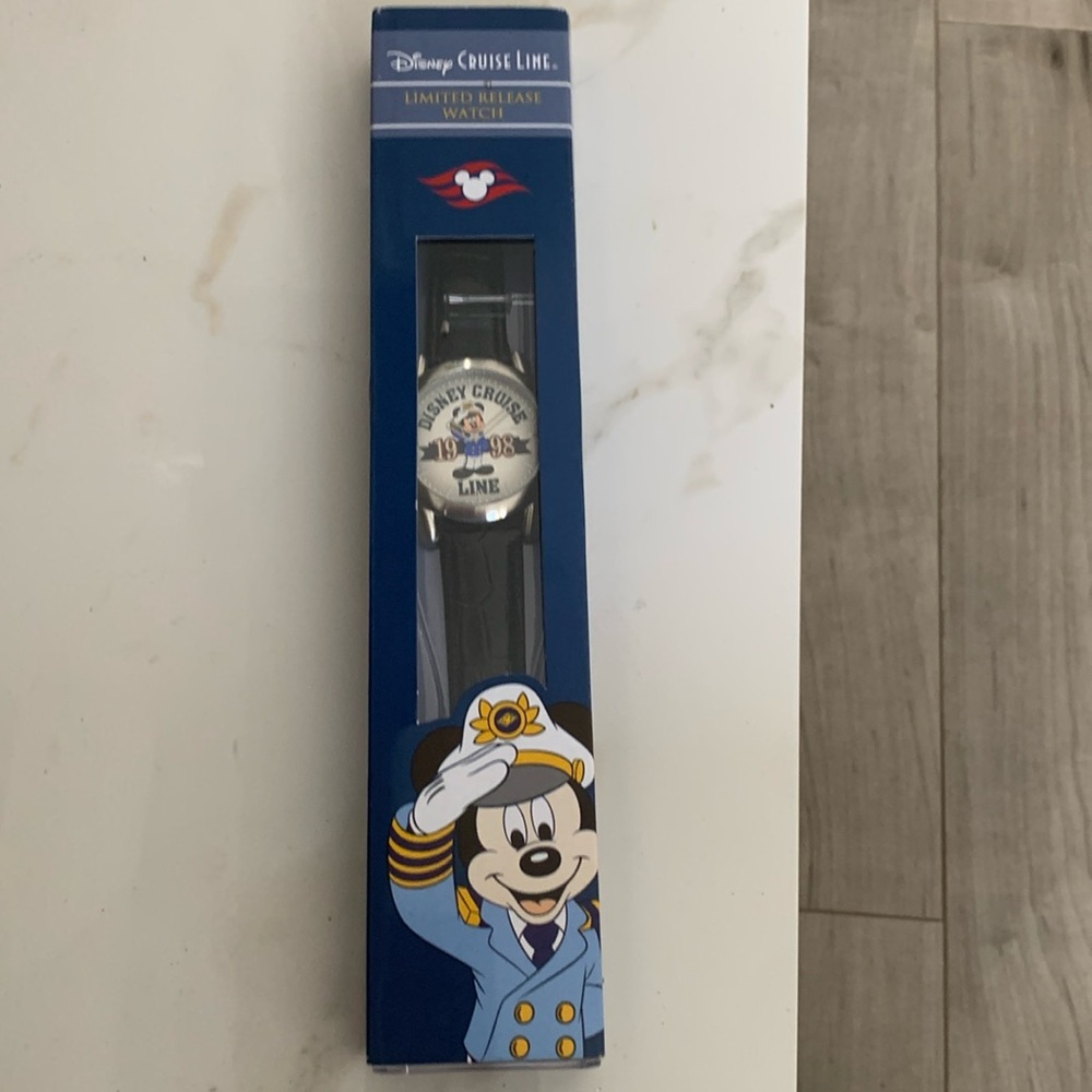 Disney Cruise Line 1998 Limited Release Mickey Mouse Captain Watch NIB Vintage